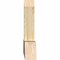 Ekena Millwork Portland Rough Sawn Timber Gable Bracket, Douglas Fir, 48"W x 22"H x 4"D x 6"F, 11/12 Pitch GBW048X22X0406POR00RDF - alternate 3